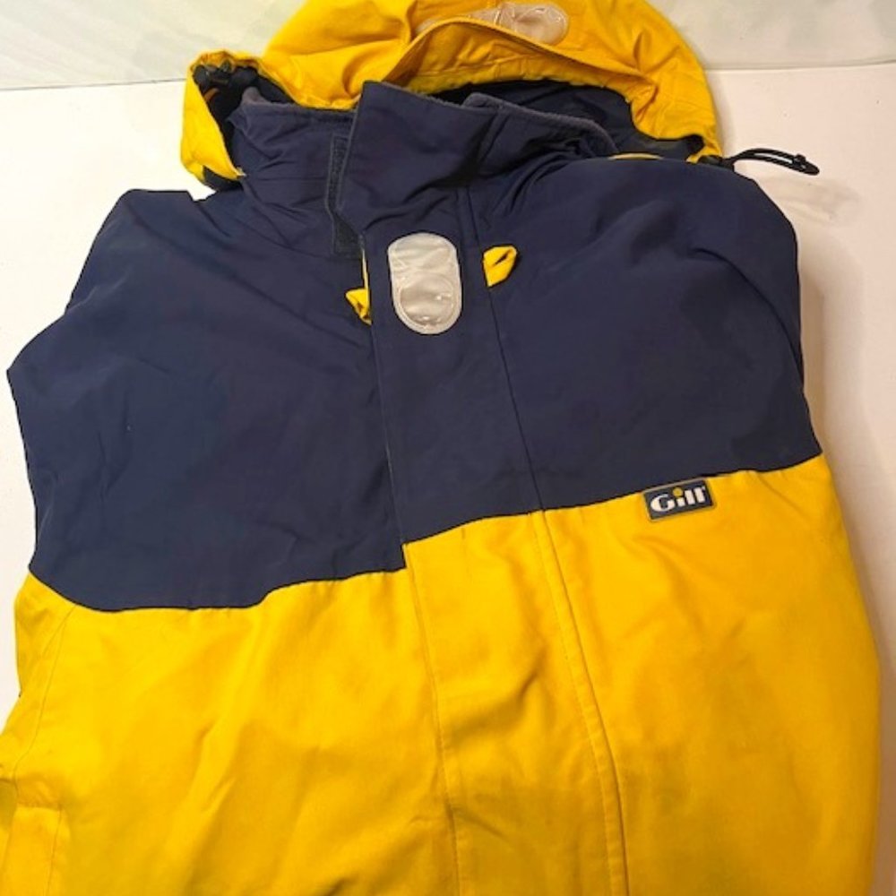 Gill Jacket Men's XXL Coast Sport Waterproof Racing Boating Sailing Hood